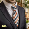 Hot Yellow Brown Men Neckties Classic Suit Formal Dress Wedding School Dropshipping