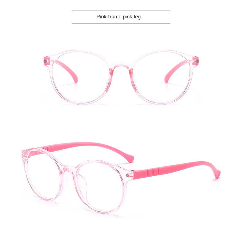 Blue Light Blocking Glasses for Kids Computer Glasses Silicone Frame Clear Lens Girl Boy Video Gaming Children Safety Eyewear