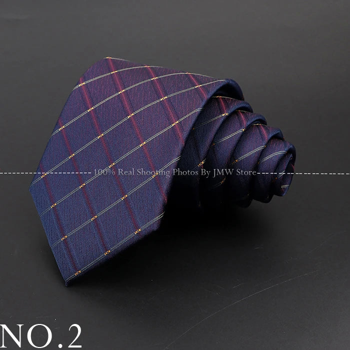 New Design Wedding Men Tie Purple Solid Striped Paisley Flower Neckties Men Business Dropshipping Groom Collar Accessories Gift