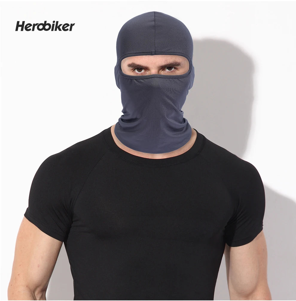 Balaclava Motorcycle Face Mask Moto Helmet Bandana Hood Ski Neck Full Face Mask Windproof Dustproof Face Shield Men's Biker Mask
