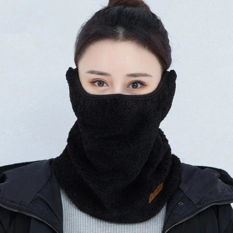 Fleece Face Mask for Women Winter Windproof Neck Warmer Reusable Mask Cycling Sport Face Cover Men Scarf Ski Hiking Riding Masks