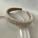 Woven Plaid Fabric Colorful Tweed Hairband High Quality Headband Spring Summer 2023 Accessories Casual Fashion Headwear
