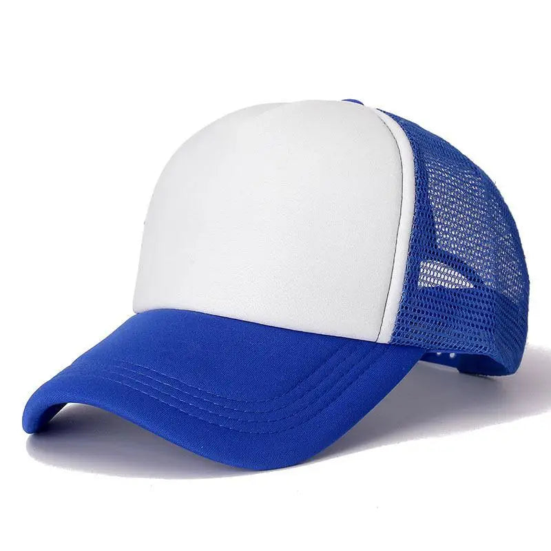 COKK Mesh Baseball Cap Adjustable Snapback Hats For Women Men Unisex Hip Hop Trucker Cap Dad Hat Sponge Soft Breathable Black