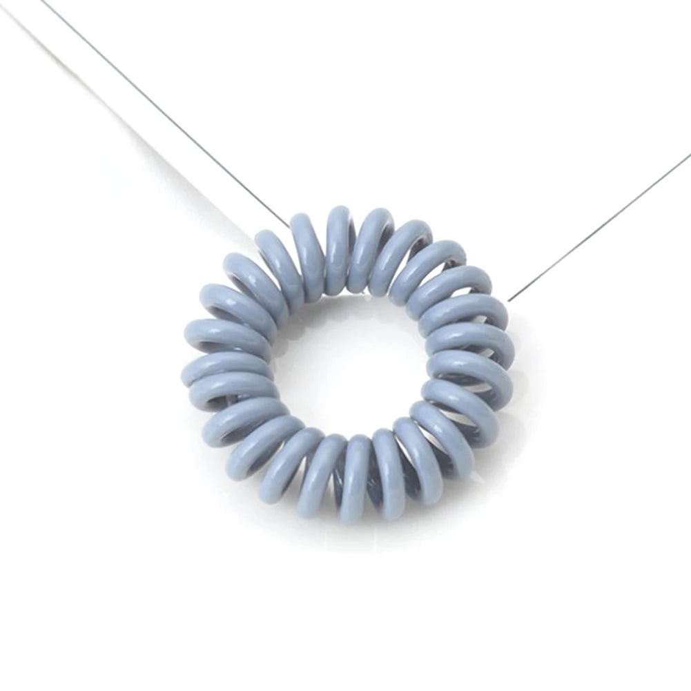 High Elasticity Telephone Coil Hairbands Women Spiral Hair Ties Girl Hair Ring Rope Solid Color Hair Accessories Ponytail Holder