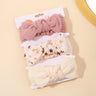 3Pcs/set Elastic Soft Headband for Baby Hair Accessories Newborn Bows Headwear Printing Toddler Bandage Ribbon Bowknot Headscarf
