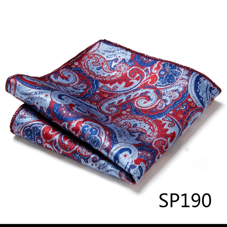 Pocket Square Handkerchief Nice Handmade Woven 100% Silk Hanky Pocket Square Printed  hombre Pink Office Clothing accessories