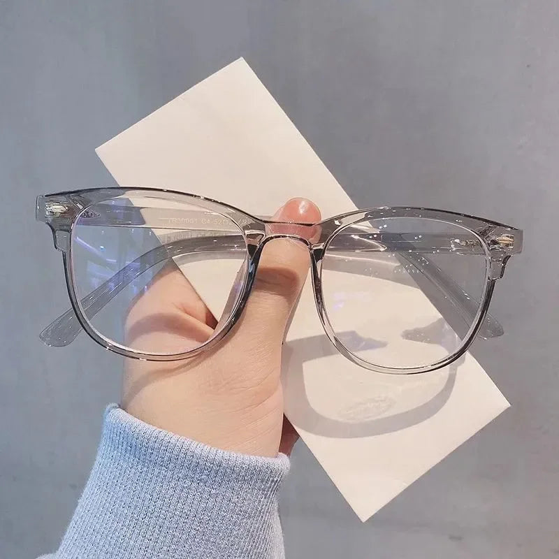 Anti Blue Light Optical Glasses Ultra Light Graduated Lenses Near Sight Prescription Glasses Men Ladies Square Myopia Eyewear