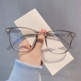 Anti Blue Light Optical Glasses Ultra Light Graduated Lenses Near Sight Prescription Glasses Men Ladies Square Myopia Eyewear