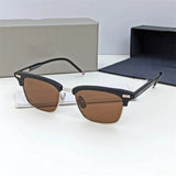 Men Square Business Titanium Acetate Glasses Frame Fashion Brand Designer Ultra-light Eyeglasses TB711 Sun Sunglasses Glasses
