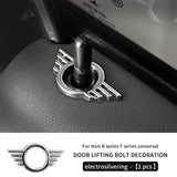 For Mini Cooper S JCW F54 F55 F56 F60 R55 R56 R60 Countryman Metal Car Door Lock Pin Wing Emblem Badge Decal
