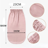 Natural Silk Long Turban Thick Hair Bonnet Night Cap Turban For Sleeping Curly Hair Silk Bonnet For Sleep Elastic Silk Hair Wrap