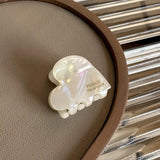 New 3.5cm Small Hair Claw Acetate Hair Crabs for Girls Cute Heart Shaped Hairclips Women Hair Accessories Hairpins Clips