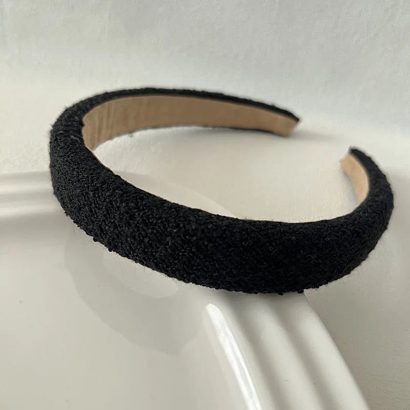 Woven Plaid Fabric Colorful Tweed Hairband High Quality Headband Spring Summer 2023 Accessories Casual Fashion Headwear
