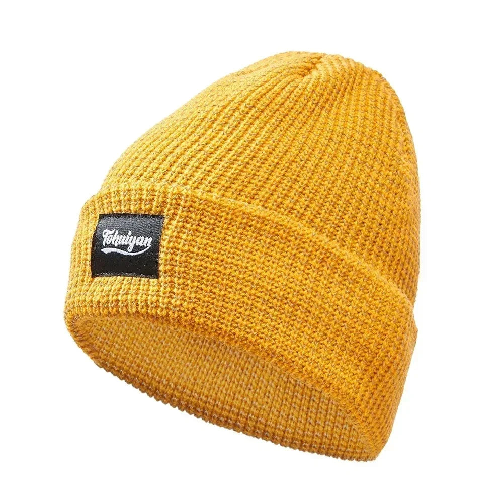 TOHUIYAN Reflective Knitted Hats Magical High Visibility Winter Warm Caps Women Men Bonnet Beanie Hat for Night Running Walking