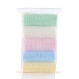5pcst Baby Towels Muslin 6 layers Cotton SoftBaby Face Towel Handkerchief Bathing Feeding Face Washcloth Wipe Burp Cloth