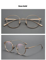 Titanium Glasses Frame Retro Round Wide-rimmed Men's Glasses Frame Anti-blue Light Optical Prescription Women Glasses Frame 835