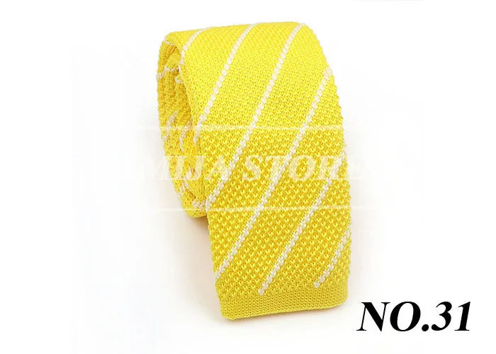 61 Styles Knit Tie Fashion Pattern Print Leisure Men's Knitted Tie Colourful Woven Daily Wear Cravat Gift For Apparel Accessorie