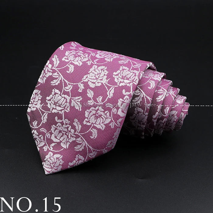 New Design Wedding Men Tie Purple Solid Striped Paisley Flower Neckties Men Business Dropshipping Groom Collar Accessories Gift