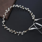 Wedding Headbands For Women Bride Handmade Crystal Rhinestone Tiaras Silver Color Hairbands Hair Accessories Queen Headband Gift