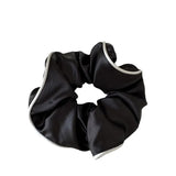 Korean Woman Large Elegant Satin Elastics Hair Band Solid Color Scrunchies Hair Ties Ladies Ponytail Hold Girls Hair Accessories