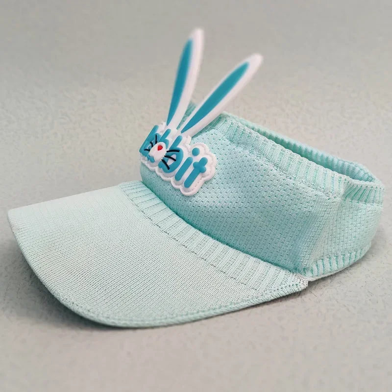 2023 New Kids Sun Hats Children Summer Visors Cute Rabbit Wings Bunny Hat Summer Hat for Kids Boys Girls Hats 3-12years Old
