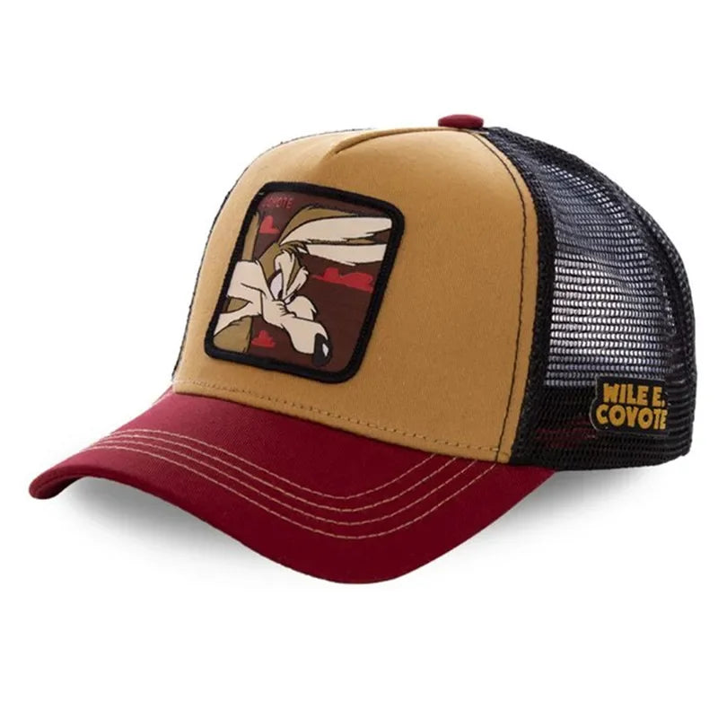 High Quality Brand Anime Cartoon Snapback Cotton Baseball Cap Men Women Hip Hop Dad Mesh Hat Trucker Hat Dropshipping