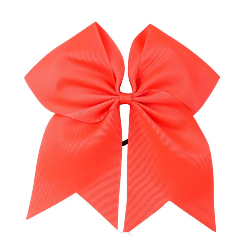 8'' Large Elastic Hair Bows Head Rope Bands Grosgrain Ribbon Hair Ties Boutique Bow Tie For Girls Headwear Hair Accessories
