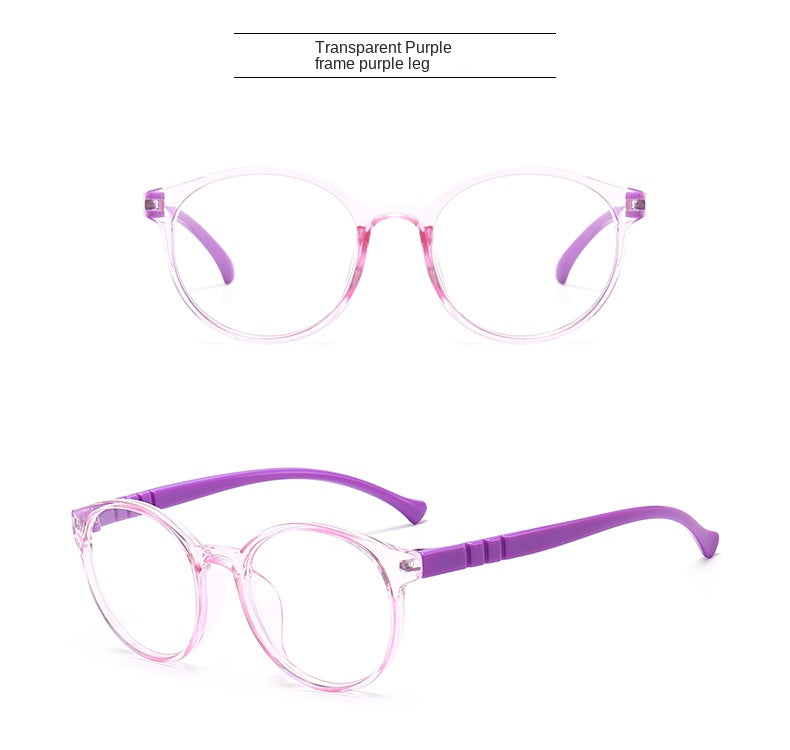 Blue Light Blocking Glasses for Kids Computer Glasses Silicone Frame Clear Lens Girl Boy Video Gaming Children Safety Eyewear
