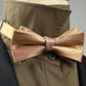 4 Styles Solid Color Black White Wine Bow Ties New Ribbon Gilded Butterfly Double Layered Wedding Party Bowknot Tuxedo Cravat
