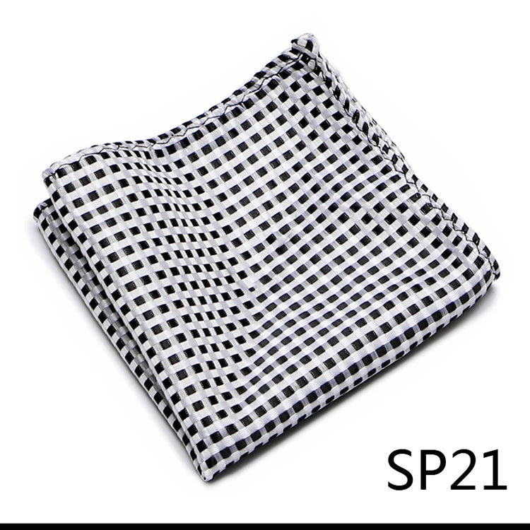 High Grade 2023 New Style Hot sale Silk Handkerchief Black Suit Accessories Solid Men Abraham Lincoln's birthday Pocket Square