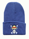Cute Anime One Pieces Knit Hats Skull Bonnet Printed Hat Fashion Warm Winter Skullies Beanies Caps Cosplay Gift For Boys Girls