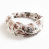 Fashion WomenFloral Headband Hair Accessories Leopard Cross Knotted Bow Chiffon Hair Band Girls Headdress Ladies Hoop Headwear