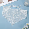 White Lace Bandana Floral Summer Woven Headbands Hair Band Women Outgoing Travel Retro Hair Accessories Headwear Turban Scarf