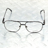 Titanium Alloy Double Bridge Grey Pilot Men Optical Glasses Frame Eyeglasses Eyeframe Eyewear