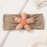 1Pc Baby Nylon Headscarf Astique Suitable Newborn Girl Flower Handmade Headband Elastic Hairband Turban Toddler Hair Accessories