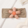 1Pc Baby Nylon Headscarf Astique Suitable Newborn Girl Flower Handmade Headband Elastic Hairband Turban Toddler Hair Accessories