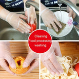 100/200PCS Disposable TPE Gloves, Powder Free and Latex Free, Suitable for Kitchen, Bathroom Cleaning