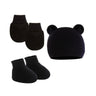 Newborn Hat+Gloves+Socks Set for Baby Boy Girl Cotton Baby Beanie Fall Casual Photography Props Soft Headwear Infant Nightcap