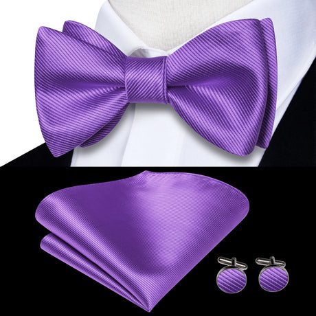 Dropshipping Jacquard Silk Mens Self Bow Tie Hanky Cufflinks Set Male Butterfly Knot Bowtie Wholesale for Male Wedding Business