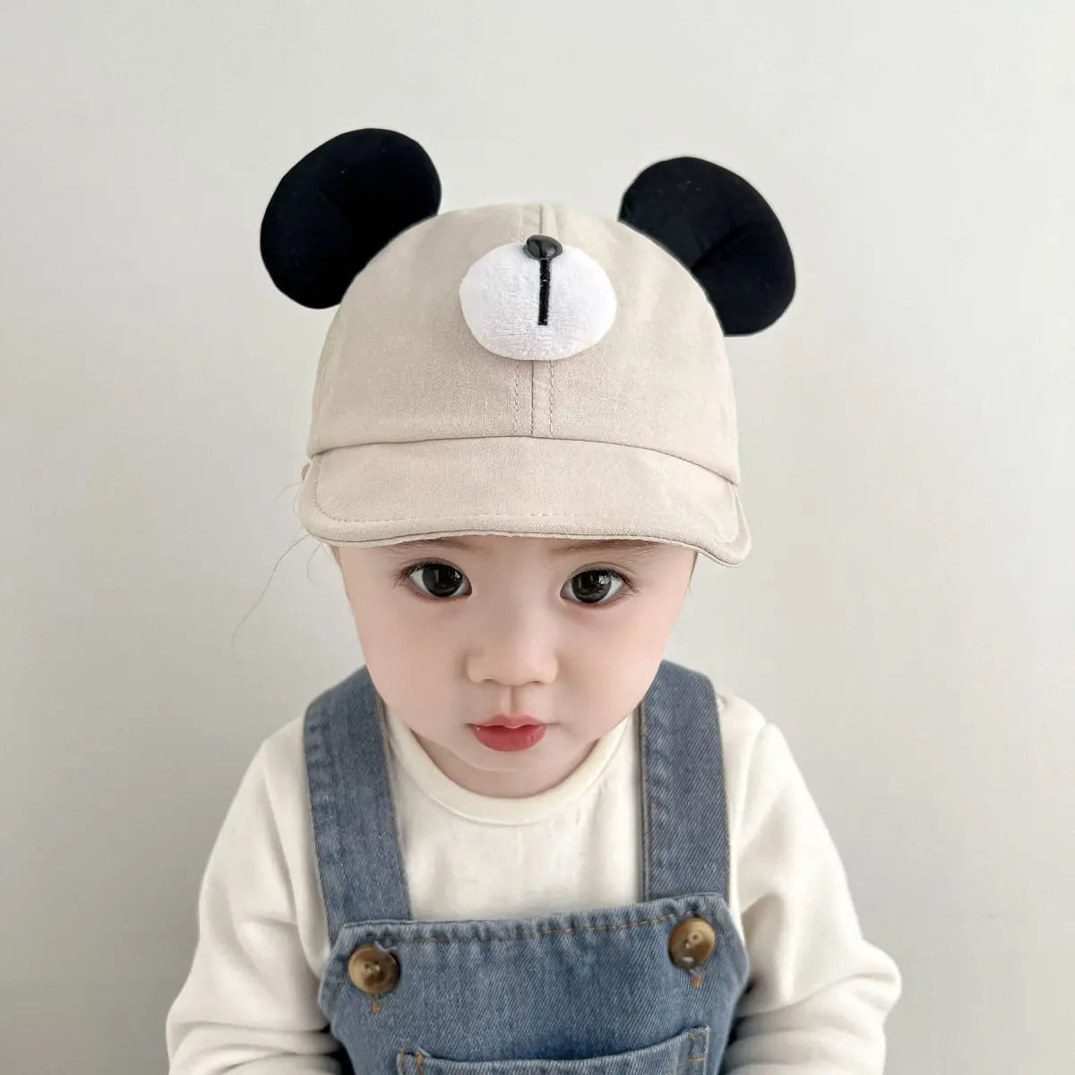 Cute Bear Ear Baby Hat Kids Boy Girl Soft Cotton Peaked Bonnet Caps Children Cartoon Casual Sun Visor Hats