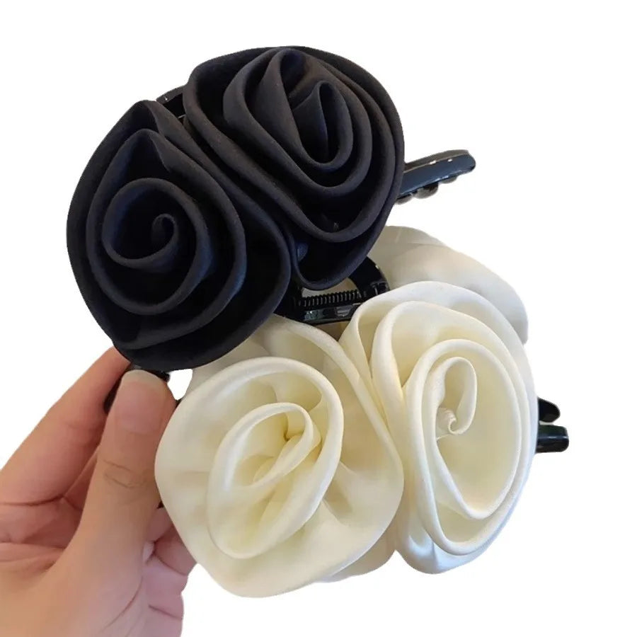 13cm Rose Shark Clip  Large  hair claw Elegant High-Grade Hair Accessories Pinzas Para El Cabello  Заколка Для Волос