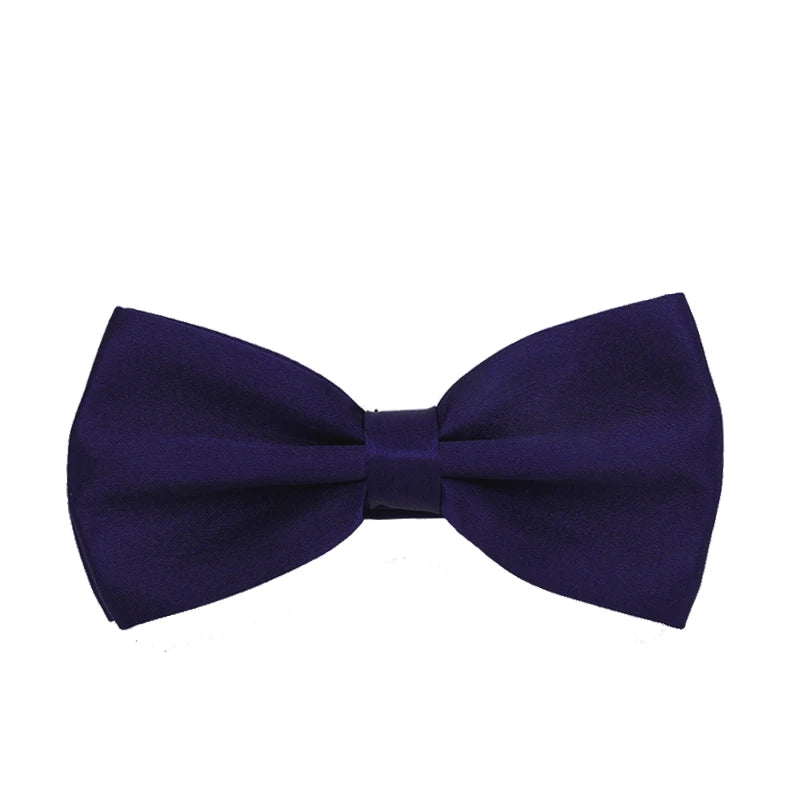 Men Bowties Classic Satin Bowtie Hot Sale Gentleman Necktie For Wedding Party Adjustable Solid Colorful Men Bow Ties Neck Cravat
