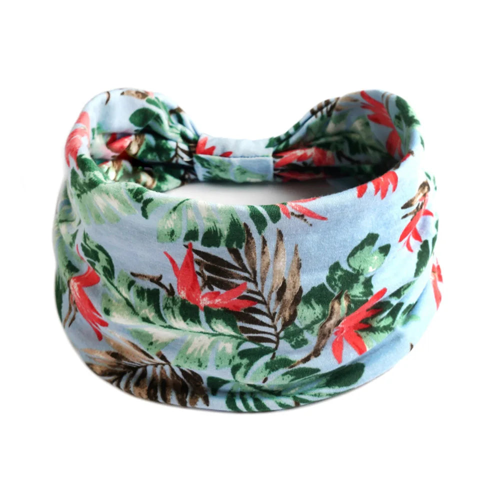 Women Hair Bands Headband Bohemian Sports Run Bandage Elastic Girl Wide Headband Print Wide Headwrap Headpiece Hairband Ladies