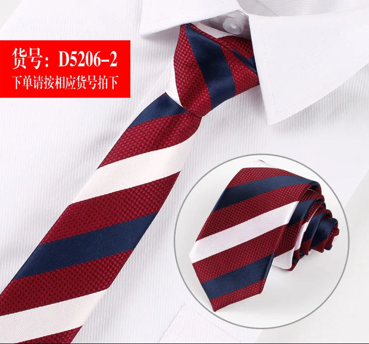 Men ties necktie Men's vestidos business wedding tie Male Dress legame gift gravata England Stripes JACQUARD WOVEN 6cm