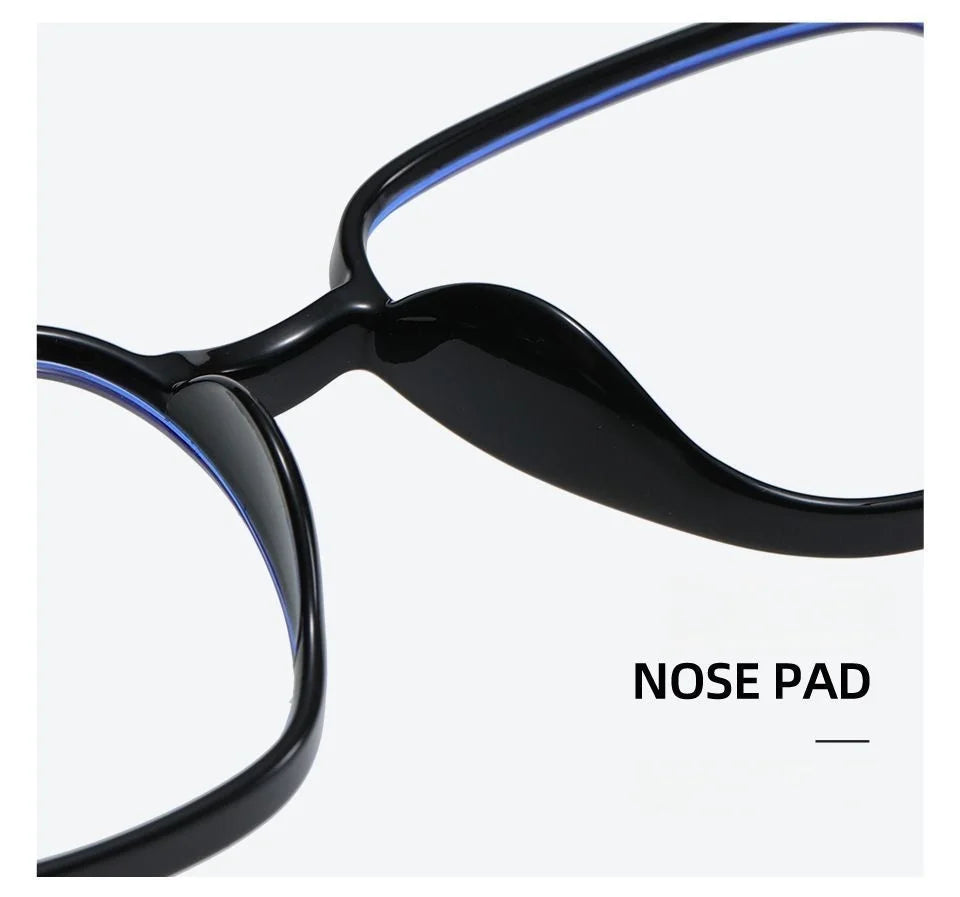 Blue Light Blocking Reading Glasses with Glitter Frame Fashion Oversized Presbyopia Glasses Slimming for Men Women