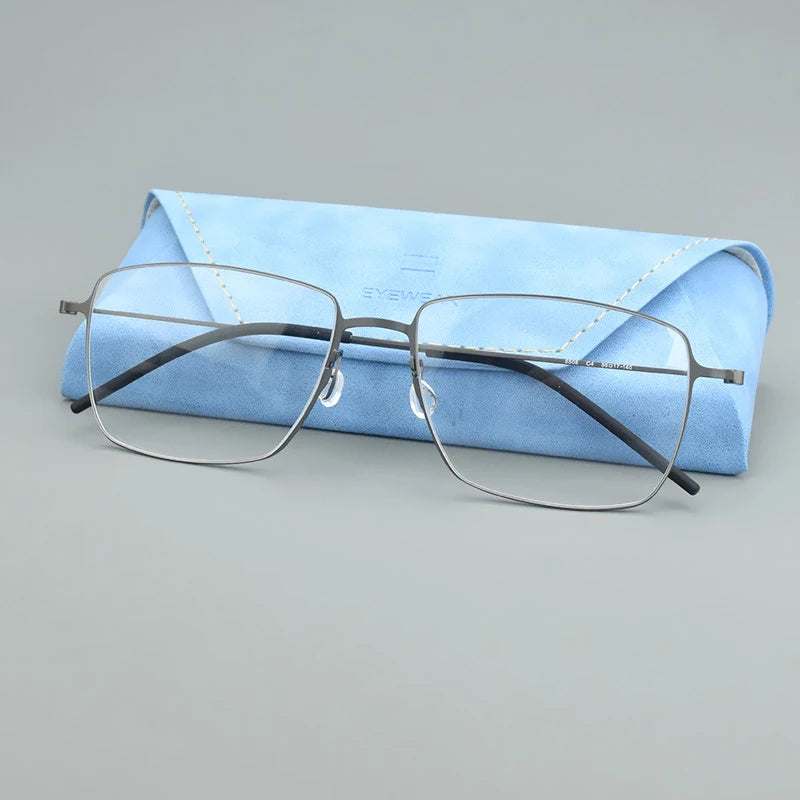 pure Titanium Glasses Frame for Men women 5508 Vintage square Myopia Prescription Eyeglasses Frames 2024 Optical Korean Eyewear