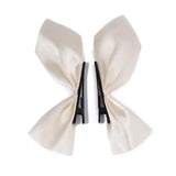 2pcs Black White Ribbon Hair Bows Clips Vintage Bowknot Side Hairpin Cute Girls Barrettes Headdress Hair Accessories for Women