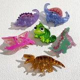 New Design Cartoon Dinosaurs Plastic Hair Clip Claw For Women Girls Fashion Funny Chameleon Ponytail Hairpin Hair Accessories