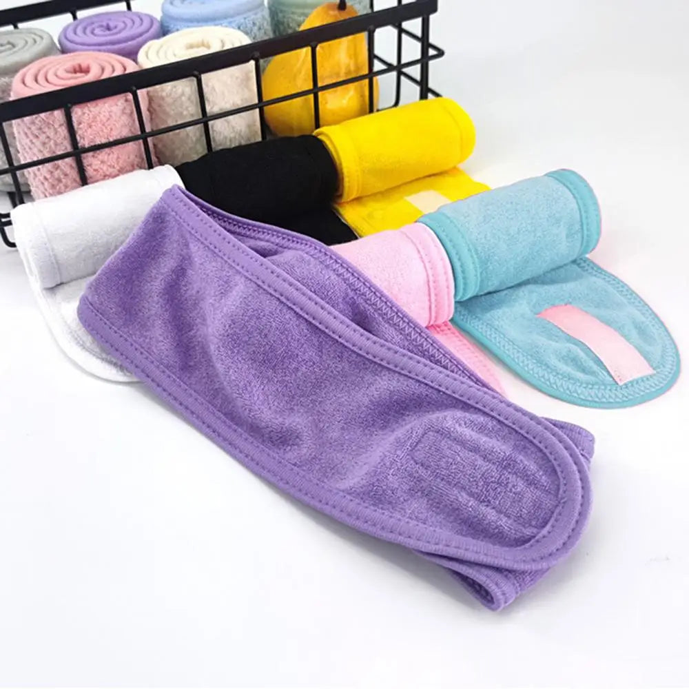 Face Headbands For Women Fleece Hair Bands Wide Hairband Yoga SPA Bath Wash Face Headband Makeup Shower Skincare Headband