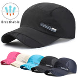 Mesh Baseball Hat Summer Men Women Sunhat With Visor Breathable Quick-Dry Outdoor Fishing Hiking Running Sports Cap Fashion